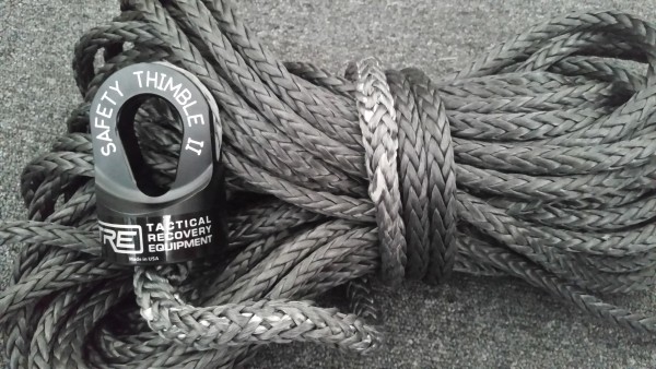 Synthetic Winch Rope with Safety Thimble